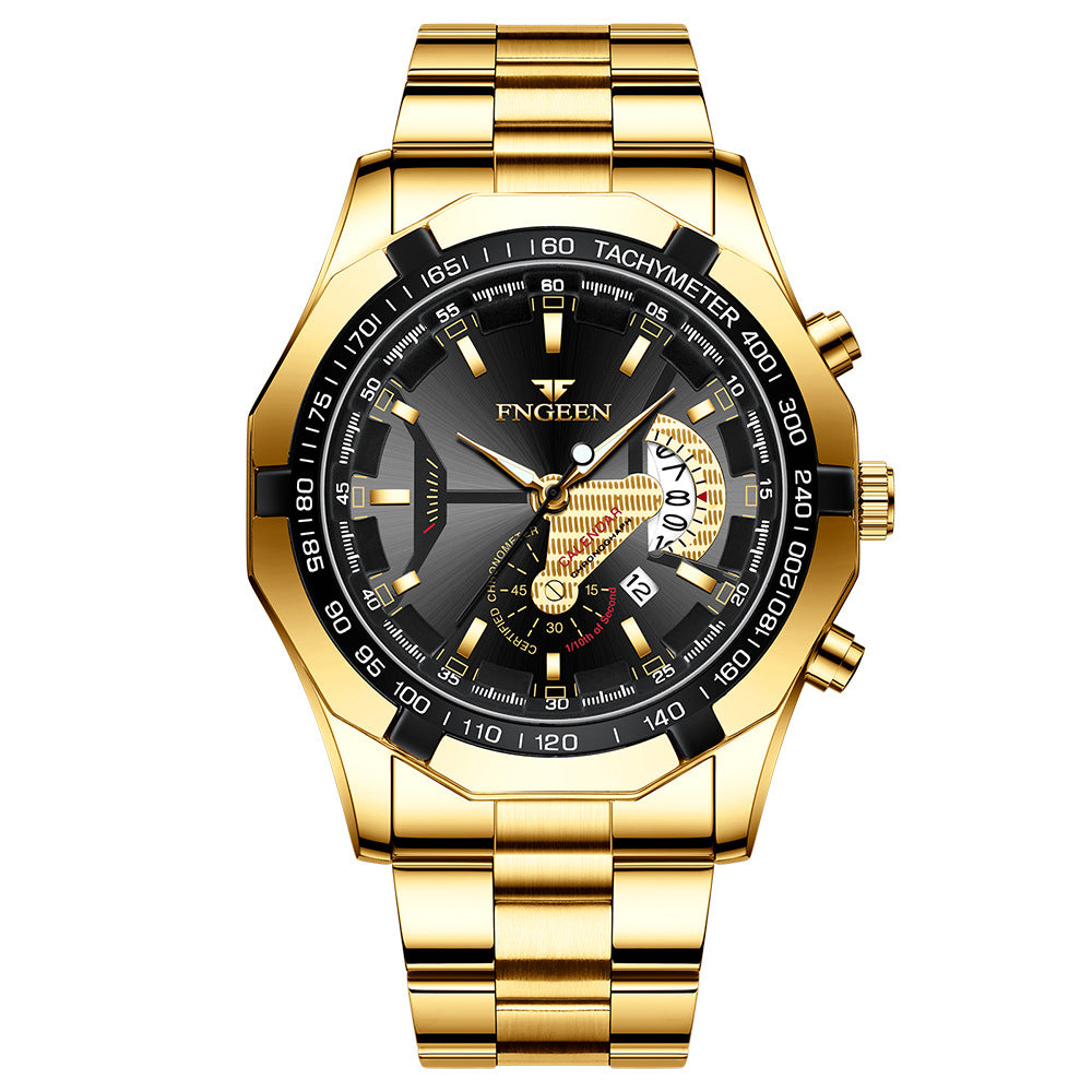 Creative New Calendar Waterproof Large Dial Watch