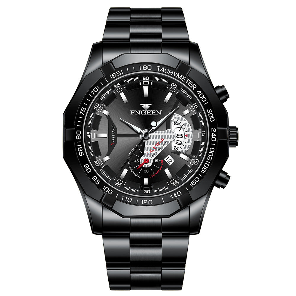 Creative New Calendar Waterproof Large Dial Watch