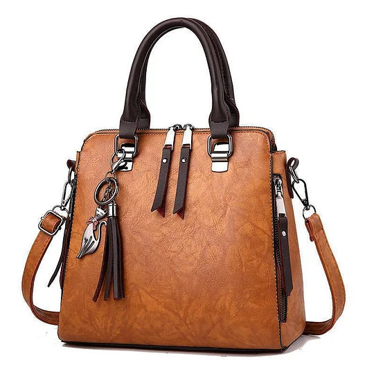 🔥Antique waxed leather crossover bag for sale