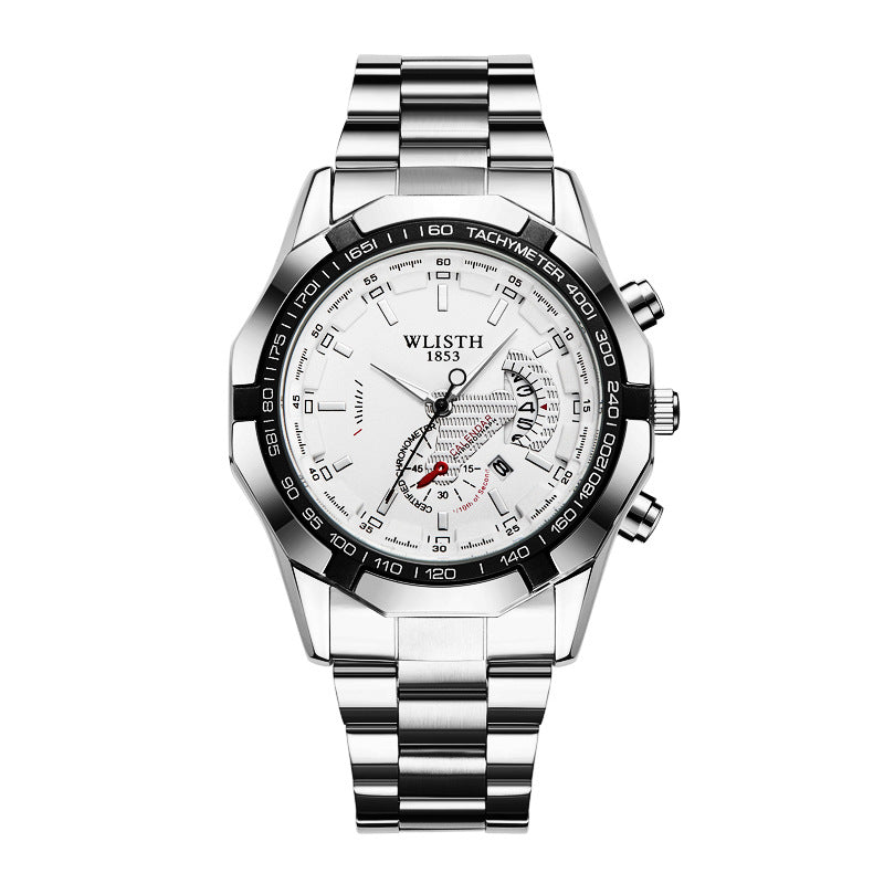 Waterproof large dial calendar creative men's watch